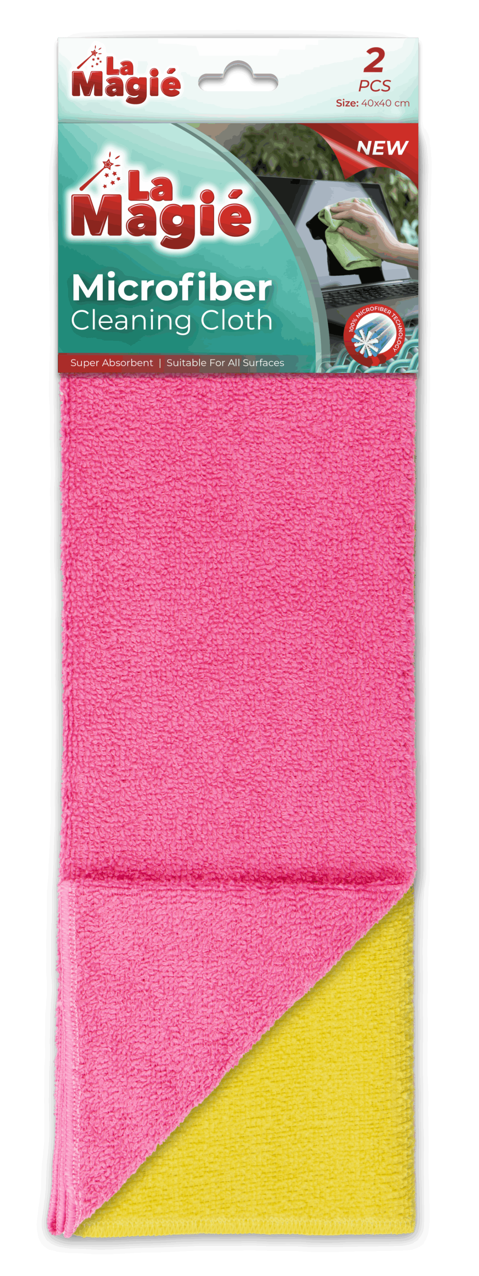 LA MAGIÉ MICROFIBER CLEANING CLOTH 2 PCS 160 GR